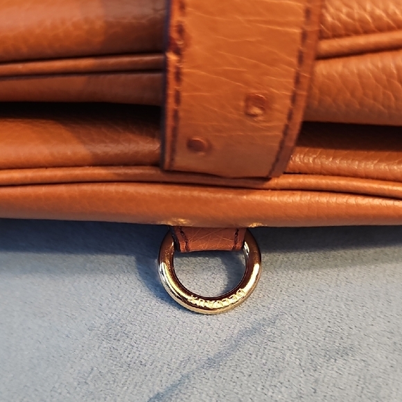 Delvaux Ostrich Leather Elegant Tan Leather Women's Bag - Picture 6 of 8